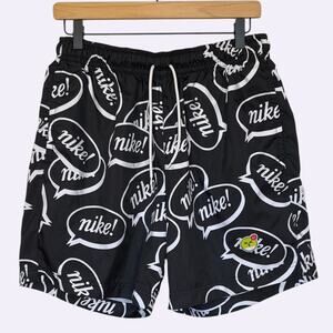 Nike Mens Airmoji All Over Print Speech Bubble Shorts / Swim Shorts size M